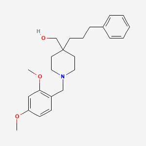 [1-(2,4-dimethoxybenzyl)-4-(3-phenylpropyl)-4-piperidinyl]methanol