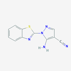 5-amino-1-(1,3-benzothiazol-2-yl)-1H-pyrazole-4-carbonitrile