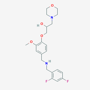 1-(4-{[(2,4-difluorobenzyl)amino]methyl}-2-methoxyphenoxy)-3-(4-morpholinyl)-2-propanol