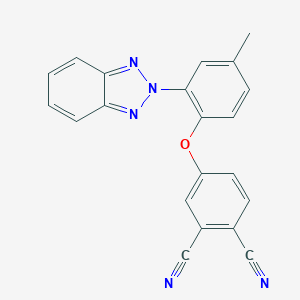 molecular formula C21H13N5O B378055 4-[2-(2H-1,2,3-benzotriazol-2-yl)-4-methylphenoxy]phthalonitrile CAS No. 300405-96-3