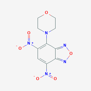 molecular formula C10H9N5O6 B378056 5,7-Bisnitro-4-(4-morpholinyl)-2,1,3-benzoxadiazole 