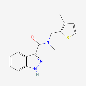 N-methyl-N-[(3-methyl-2-thienyl)methyl]-1H-indazole-3-carboxamide