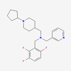 1-(1-cyclopentyl-4-piperidinyl)-N-(3-pyridinylmethyl)-N-(2,3,6-trifluorobenzyl)methanamine