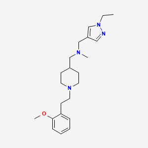 1-(1-ethyl-1H-pyrazol-4-yl)-N-({1-[2-(2-methoxyphenyl)ethyl]-4-piperidinyl}methyl)-N-methylmethanamine