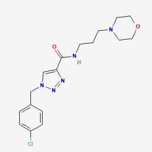 1-(4-chlorobenzyl)-N-[3-(4-morpholinyl)propyl]-1H-1,2,3-triazole-4-carboxamide