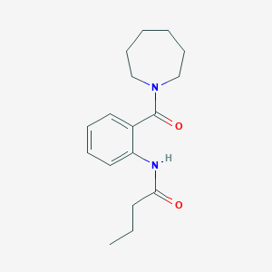 N-[2-(1-azepanylcarbonyl)phenyl]butanamide