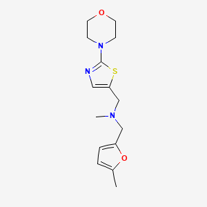 N-methyl-1-(5-methyl-2-furyl)-N-[(2-morpholin-4-yl-1,3-thiazol-5-yl)methyl]methanamine