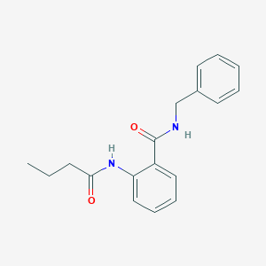 molecular formula C18H20N2O2 B378071 N-benzyl-2-(butanoylamino)benzamide 