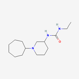 molecular formula C15H29N3O B3780718 N-(1-cycloheptyl-3-piperidinyl)-N'-ethylurea 