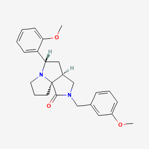 (3aS*,5S*,9aS*)-2-(3-methoxybenzyl)-5-(2-methoxyphenyl)hexahydro-7H-pyrrolo[3,4-g]pyrrolizin-1(2H)-one