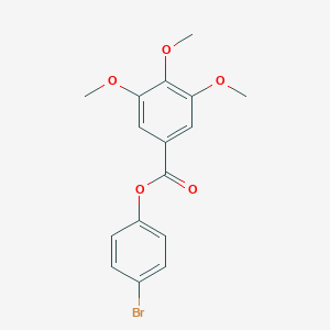 molecular formula C16H15BrO5 B378073 4-Bromophenyl 3,4,5-trimethoxybenzoate CAS No. 457923-74-9