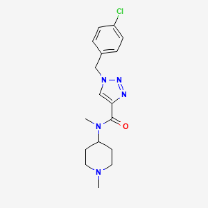 1-(4-chlorobenzyl)-N-methyl-N-(1-methyl-4-piperidinyl)-1H-1,2,3-triazole-4-carboxamide