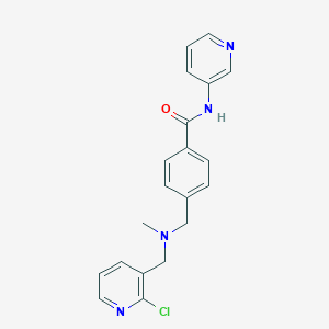 molecular formula C20H19ClN4O B3780770 4-{[[(2-chloropyridin-3-yl)methyl](methyl)amino]methyl}-N-pyridin-3-ylbenzamide 