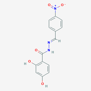 2,4-dihydroxy-N'-[(E)-(4-nitrophenyl)methylidene]benzohydrazide