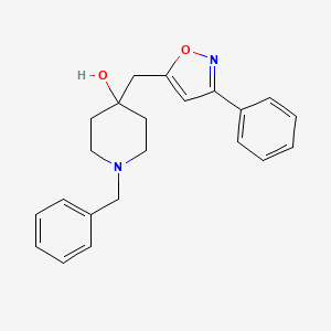 1-benzyl-4-[(3-phenyl-5-isoxazolyl)methyl]-4-piperidinol