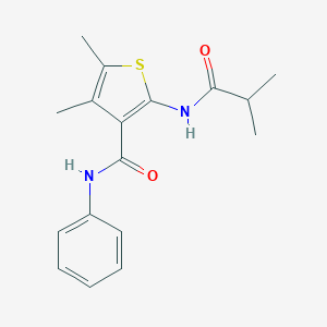 2-(isobutyrylamino)-4,5-dimethyl-N-phenyl-3-thiophenecarboxamide