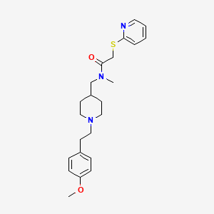 N-({1-[2-(4-methoxyphenyl)ethyl]-4-piperidinyl}methyl)-N-methyl-2-(2-pyridinylthio)acetamide