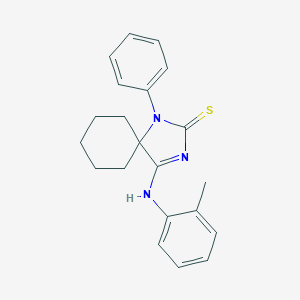 4-[(2-Methylphenyl)imino]-1-phenyl-1,3-diazaspiro[4.5]decane-2-thione