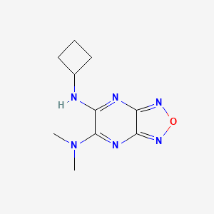 molecular formula C10H14N6O B3780883 N'-cyclobutyl-N,N-dimethyl[1,2,5]oxadiazolo[3,4-b]pyrazine-5,6-diamine 