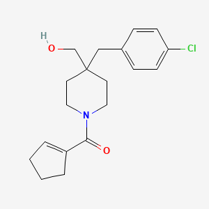 [4-(4-chlorobenzyl)-1-(1-cyclopenten-1-ylcarbonyl)-4-piperidinyl]methanol