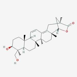 B037809 (1S,2R,5S,6R,9R,10S,11S,14S,15R,21S)-11-Hydroxy-10-(hydroxymethyl)-2,5,6,10,14,21-hexamethyl-23-oxahexacyclo[19.2.1.02,19.05,18.06,15.09,14]tetracosa-16,18-dien-22-one CAS No. 111150-27-7