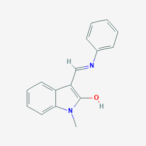 molecular formula C16H14N2O B378091 3-(anilinomethylene)-1-methyl-1,3-dihydro-2H-indol-2-one 