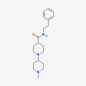 molecular formula C20H31N3O B3780921 1-(1-methylpiperidin-4-yl)-N-(2-phenylethyl)piperidine-4-carboxamide 