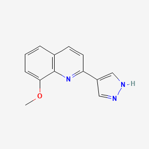 8-methoxy-2-(1H-pyrazol-4-yl)quinoline