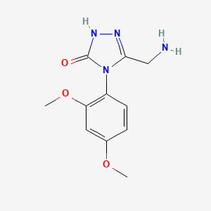 3-(aminomethyl)-4-(2,4-dimethoxyphenyl)-1H-1,2,4-triazol-5-one