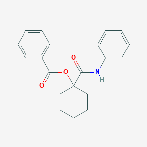 1-(Anilinocarbonyl)cyclohexyl benzoate