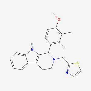 1-(4-methoxy-2,3-dimethylphenyl)-2-(1,3-thiazol-2-ylmethyl)-2,3,4,9-tetrahydro-1H-beta-carboline