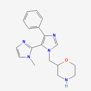 molecular formula C18H21N5O B3780983 1-methyl-3'-(2-morpholinylmethyl)-5'-phenyl-1H,3'H-2,4'-biimidazole dihydrochloride 