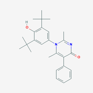 molecular formula C26H32N2O2 B378100 1-(3,5-ditert-butyl-4-hydroxyphenyl)-2,6-dimethyl-5-phenyl-4(1H)-pyrimidinone 