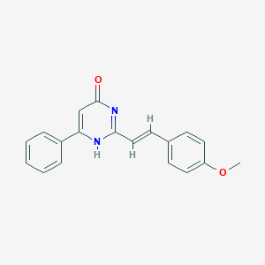 molecular formula C19H16N2O2 B378101 2-[(E)-2-(4-methoxyphenyl)ethenyl]-6-phenyl-1H-pyrimidin-4-one CAS No. 371936-36-6