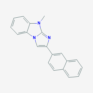 molecular formula C20H15N3 B378105 9-methyl-2-(2-naphthyl)-9H-imidazo[1,2-a]benzimidazole 