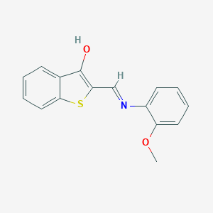 molecular formula C16H13NO2S B378109 2-[(2-Methoxy-phenylamino)-methylene]-benzo[b]thiophen-3-one CAS No. 431040-62-9