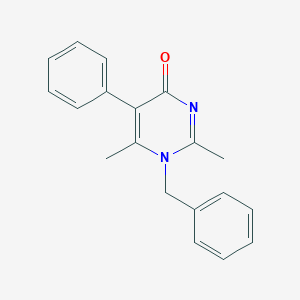 molecular formula C19H18N2O B378111 1-Benzyl-2,6-dimethyl-5-phenylpyrimidin-4-one CAS No. 188898-42-2