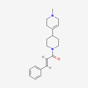 molecular formula C20H26N2O B3781113 1-methyl-4-{1-[(2E)-3-phenylprop-2-enoyl]piperidin-4-yl}-1,2,3,6-tetrahydropyridine 