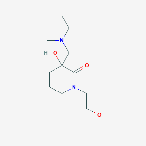 3-{[ethyl(methyl)amino]methyl}-3-hydroxy-1-(2-methoxyethyl)-2-piperidinone