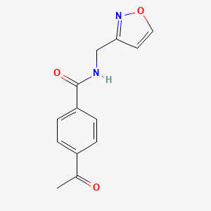 4-acetyl-N-(3-isoxazolylmethyl)benzamide