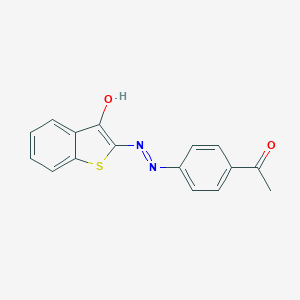 molecular formula C16H12N2O2S B378125 1-Benzothiophene-2,3-dione 2-[(4-acetylphenyl)hydrazone] CAS No. 329716-50-9