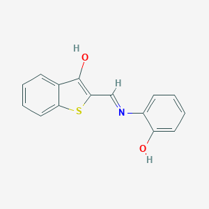 molecular formula C15H11NO2S B378130 2-[(2-hydroxyanilino)methylene]-1-benzothiophen-3(2H)-one CAS No. 431040-64-1