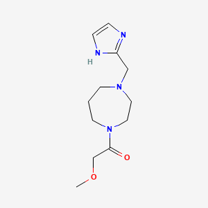 molecular formula C12H20N4O2 B3781300 1-(1H-imidazol-2-ylmethyl)-4-(methoxyacetyl)-1,4-diazepane 