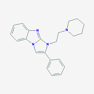 molecular formula C22H24N4 B378131 2-phenyl-1-(2-piperidin-1-ylethyl)-1H-imidazo[1,2-a]benzimidazole 
