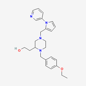 2-(1-(4-ethoxybenzyl)-4-{[1-(3-pyridinyl)-1H-pyrrol-2-yl]methyl}-2-piperazinyl)ethanol