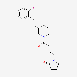 1-(4-{3-[2-(2-fluorophenyl)ethyl]-1-piperidinyl}-4-oxobutyl)-2-pyrrolidinone