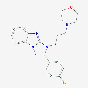 molecular formula C22H23BrN4O B378136 2-(4-bromophenyl)-1-[3-(4-morpholinyl)propyl]-1H-imidazo[1,2-a]benzimidazole 