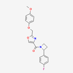 4-{[2-(4-fluorophenyl)azetidin-1-yl]carbonyl}-2-[(4-methoxyphenoxy)methyl]-1,3-oxazole