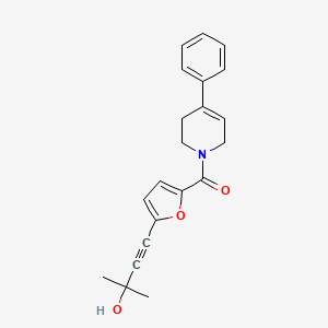 2-methyl-4-{5-[(4-phenyl-3,6-dihydropyridin-1(2H)-yl)carbonyl]-2-furyl}but-3-yn-2-ol