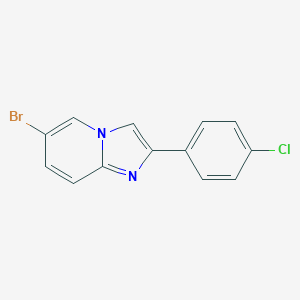 molecular formula C13H8BrClN2 B378140 6-溴-2-(4-氯苯基)咪唑并[1,2-a]吡啶 CAS No. 452967-47-4